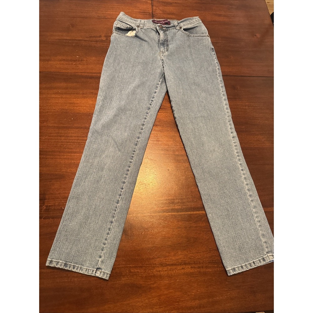 Gloria Vanderbilt Amanda Jeans Sze 8 High Rise Straight Leg Blue Denim Sri Lanka